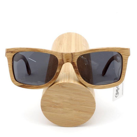 Image of Fashion-forward Unisex Bamboo Polarized Sunglasses With Handcrafted Wooden Gift Box