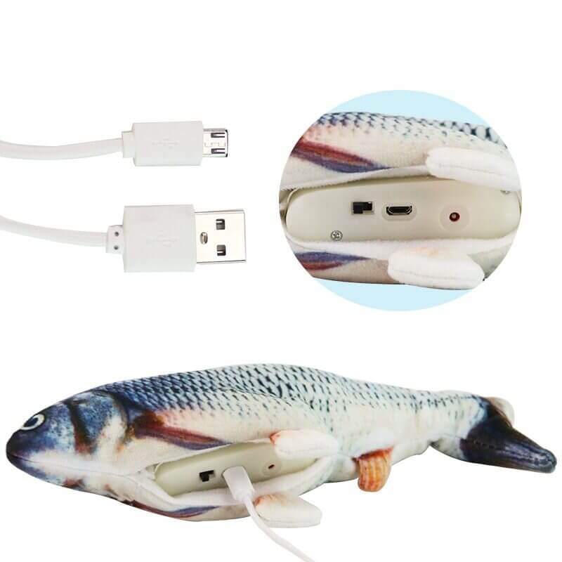 USB Interactive Electric Fish Cat Toys Fish Shaped Pet Toy - China Cat Toy  and Pet Toy price