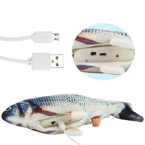 Image of Jolly Cat Electronic USB Charging Fish Simulation Toy
