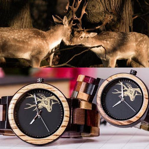 You & Me Engravable Wooden Wristwatch Set