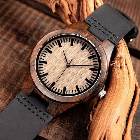 Image of Special Wooden Handmade Customized Personal Gift Watch For Men