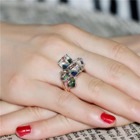 Fashion-forward Cubic Ladies Crystal Ring