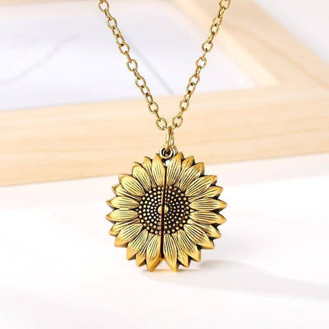 You Are My Sunshine Sunflower Necklaces For Ladies